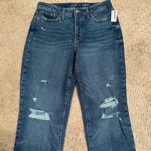 Old Navy High Rise Straight Jeans 10